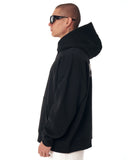 ‘’Slogan’’ Puff Printed Men’s Extra Oversized Black Hoodie (4)