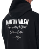 ‘’Slogan’’ Puff Printed Men’s Extra Oversized Black Hoodie (7)