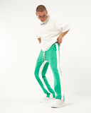 Oversized Striped Green Baggy Sweatpants (2)
