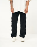 Oversized Black Baggy Jogger with Press Studs (2)
