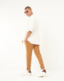 Men's Basic Joggers In Beige (7)