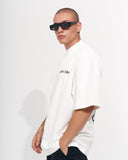 Men's Oversized Martin Valen Screen Printed White Heavy T-Shirt (8)