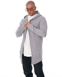 Men's Long Cardigan Grey (5)