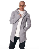 Men's Long Cardigan Grey