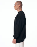 Men's Black Oversized Basic Sweatshirt (6)