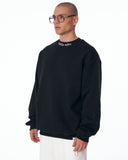 Men's Oversized Sweatshirt O-Neck Black (2)