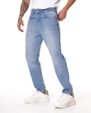 Light Washed Straight Jeans in Ice Blue (5)