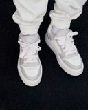 Men's Bicolor High Sneakers in Gray-White (9)