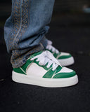 Men's Bicolor High Sneakers in Green-White (11)
