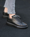 Chunky Sneakers Shoes All Black (4)