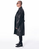 Men's Long Trench Coat With Belt (9)