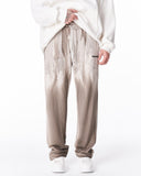 Rebellion Tie-Dye Oversized Sweatpants in Beige