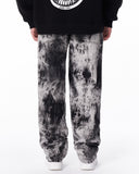 Black and White Bicolor Tie Dye Jeans (5)