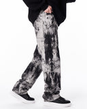 Black and White Bicolor Tie Dye Jeans (8)