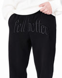"Fell Better" Men's Embroidered Black Jogger (8)