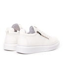 Chunky Sneakers Designer Zipper Shoes White (4)