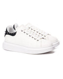 Men’s High Sole Spikes Shoes Sneakers White (2)
