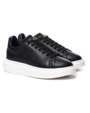 Men’s Crowned Chunky Sneakers Shoes Black (2)