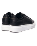 Women’s Chunky Sneakers with Gold Crown in Black (3)