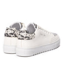 Men's Low Top Sneakers Crowned Snake Designer Shoes in White (3)