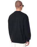 Men's Oversized Basic Sweatshirt Ethnic Designer Black (4)