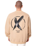 Men's Oversized Sweatshirt X-Mark Cream (6)