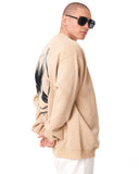 Men's Oversized Sweatshirt X-Mark Cream (9)