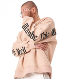 Men's Oversized Sweatshirt Another World's Hell Beige (9)