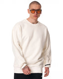Men's Oversized Basic White Sweatshirt (5)