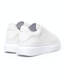 Men’s Crowned Chunky Sneakers Shoes White (3)