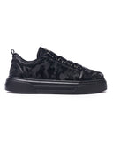Men's Casual Sneakers Crowned Camouflage Black