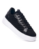 Diagonair Exclusive Striped Suede Sneakers in Black (4)