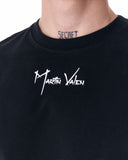Men's Half Sleeve Black T-shirt (2)