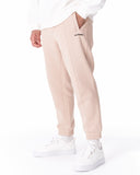 Men's Oversized Front Pintuck Jogger in Beige (6)