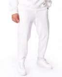 Men's Oversized Front Pintuck Jogger in White (6)