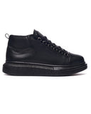 Men’s High Top Sneakers Shoes Black