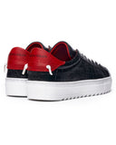 Men’s Low Top Sneakers Shoes Black-White (3)