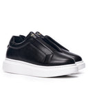 Men's Slip On Sneakers Shoes Black (2)