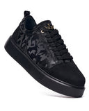 Men's Chunky Sneakers Crowned Shoes Black-Camo (4)