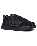 Men's Chunky Sneakers Crowned Shoes Black-Camo (3)