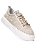 Men's Low Top Sneakers Crowned Shoes Camo Creme (5)