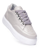 Men's Low Top Sneakers Shoes Gray (4)