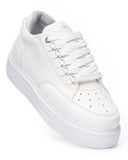 Women's Low Top Sneakers Shoes White (4)