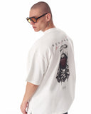 Z-Rebel Water-Based Print Oversized White T-shirt (3)