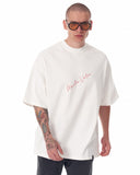 Z-Rebel Water-Based Print Oversized White T-shirt (5)