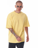 ‘’Freedom’’ Men's Printed Thick Fabric Oversized Yellow T-shirt (6)