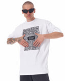 Men's Front Text Printed Oversized White T-shirt (8)