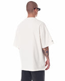 Men's Oversized Martin Valen Sleeve and Chest 3D Printed White Heavy T-Shirt (3)