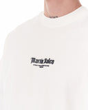 Men's Oversized Martin Valen Sleeve and Chest 3D Printed White Heavy T-Shirt (4)