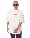 Men's Oversized Martin Valen Sleeve and Chest 3D Printed White Heavy T-Shirt (8)